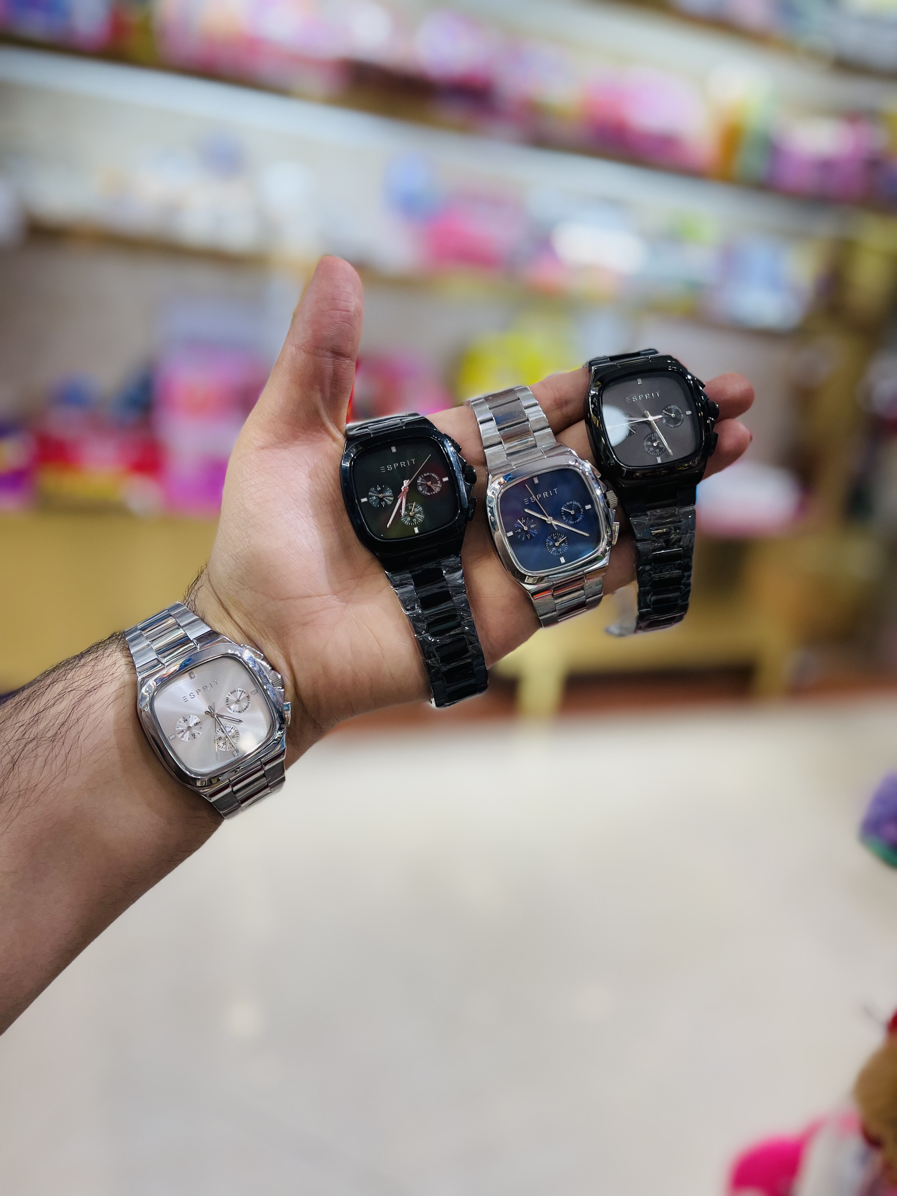 ساعت برند اسپریت طرح مربع سه موتور فول تایم ژاپن